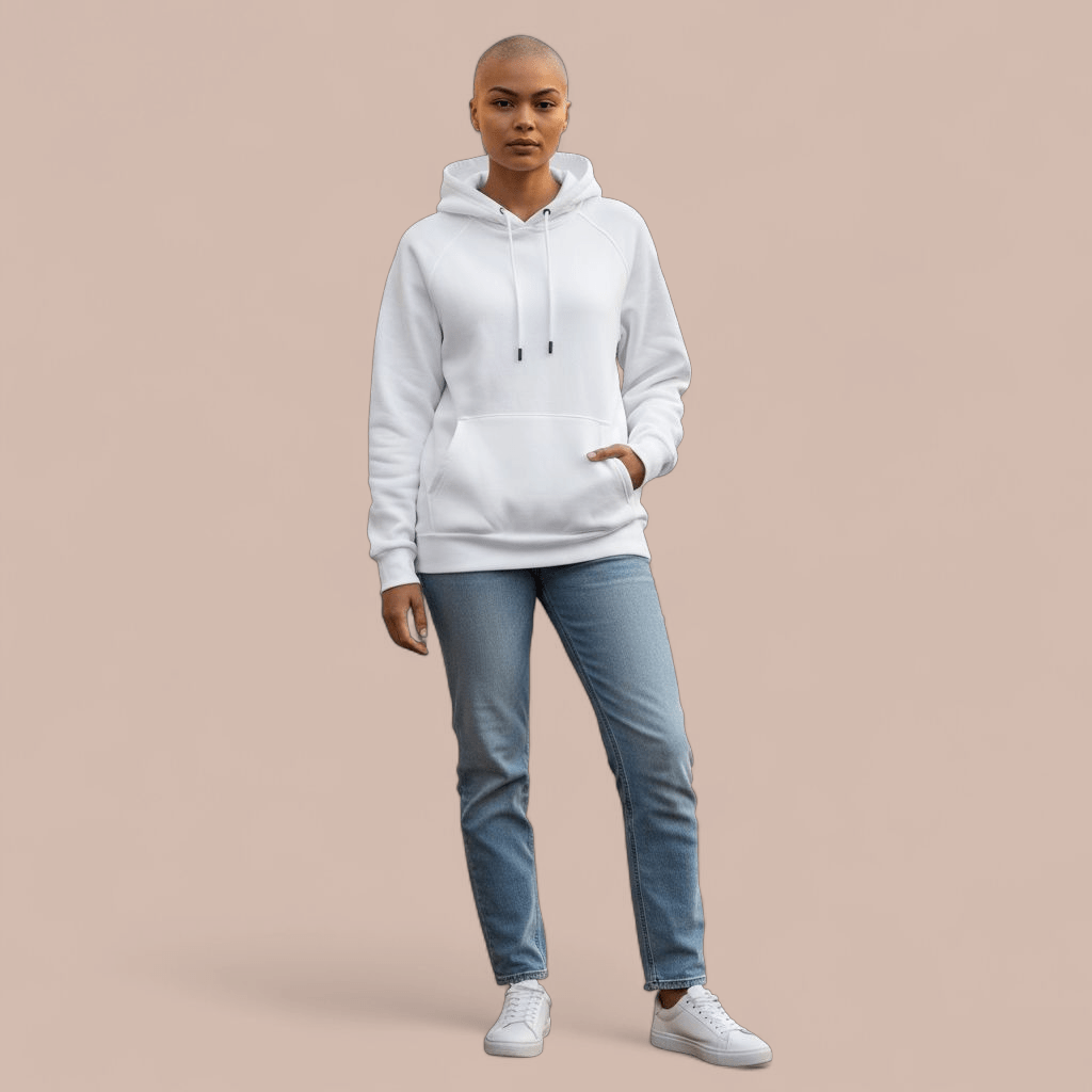 Sweat<br>Blanc Personnalisé – Image 2