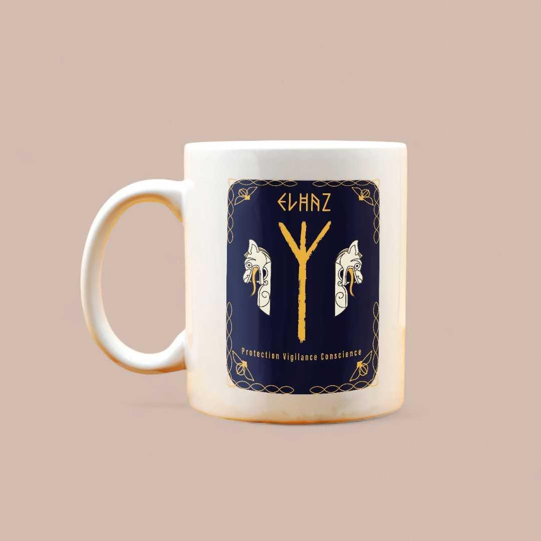 Mug rune viking Elhaz