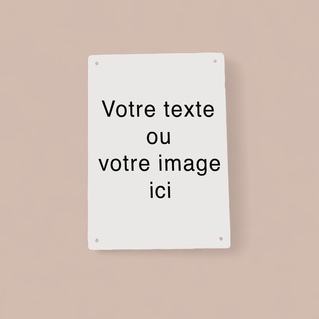 Plaque murale personnalisable