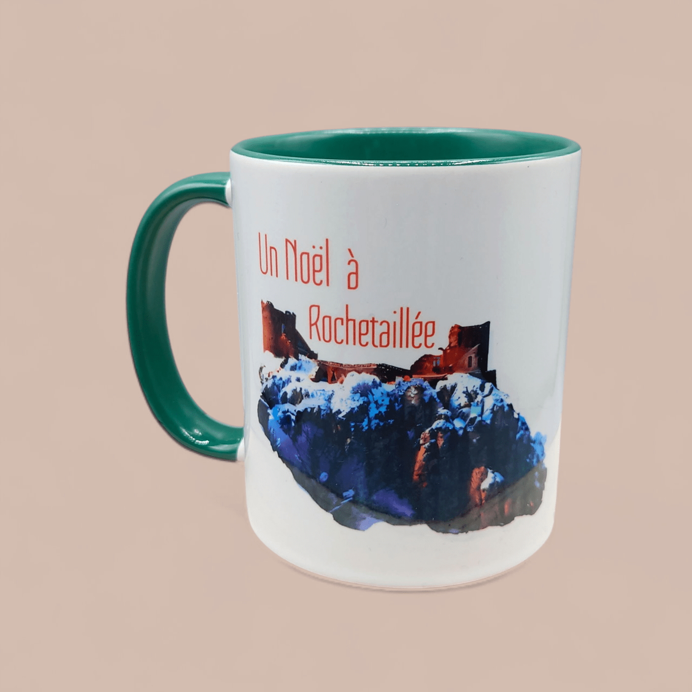 mug Chateau de Rochetaillée noël vert