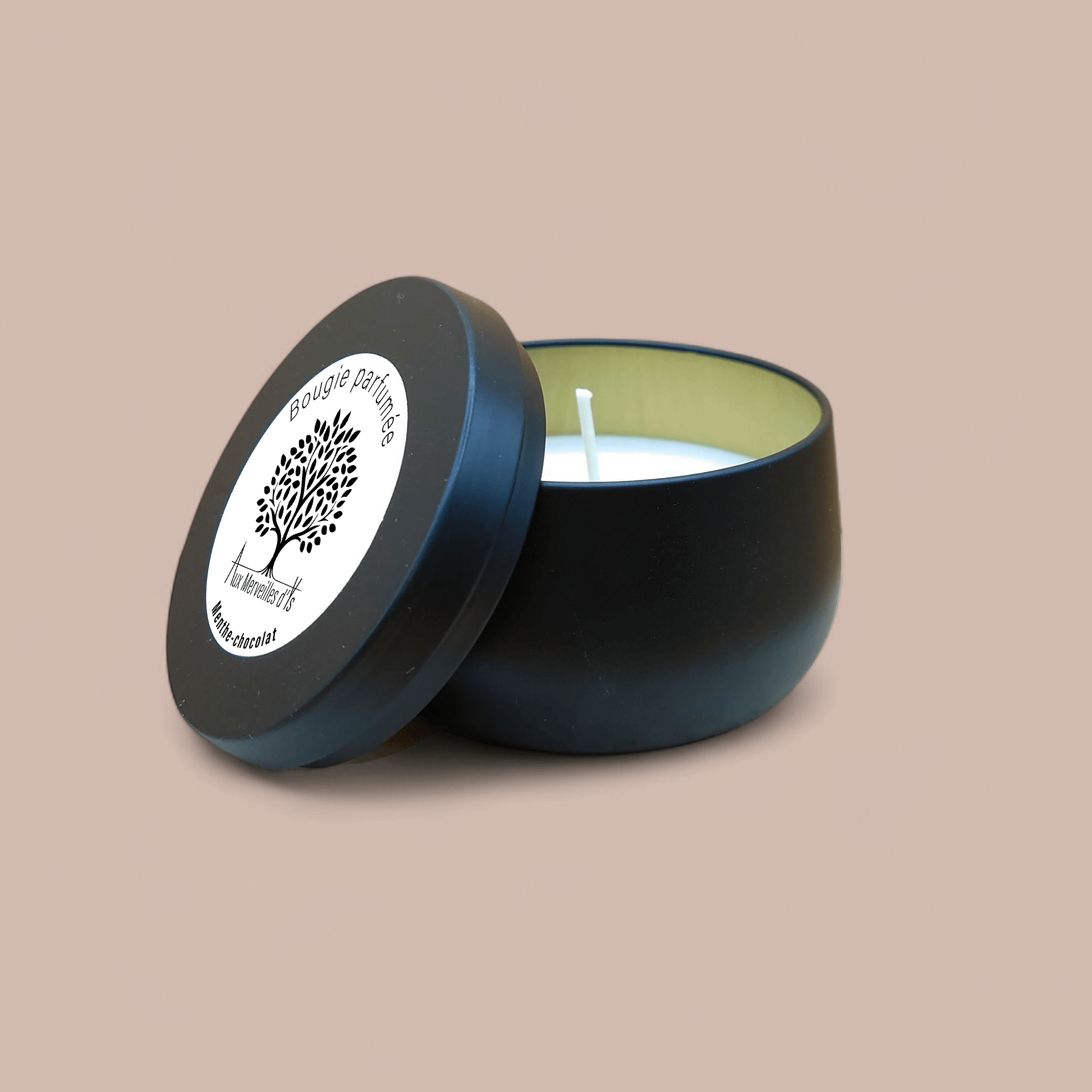 bougie menthe-chocolat