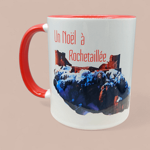 Mug Château de Rochetaillée Noël rouge